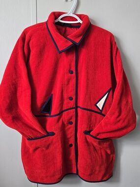 Vintage Annikki Karvinen Womens Jacket with Geometrical Pattern